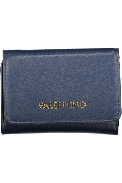 Blue Valentino women's wallet with multiple card slots and sleek design, made from high-quality material.