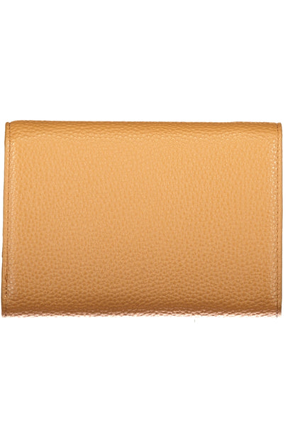 Brown Valentino women's wallet with multiple card slots and sleek leather design, perfect for everyday use.