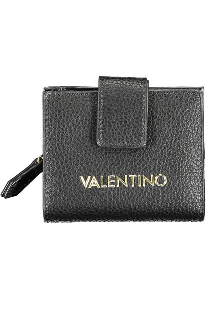 Black Valentino women's wallet featuring a sleek portafogli design with the brand's signature style and craftsmanship.