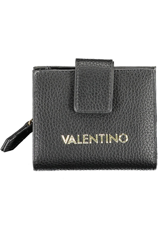 Black Valentino women's wallet featuring a sleek portafogli design with the brand's signature style and craftsmanship.
