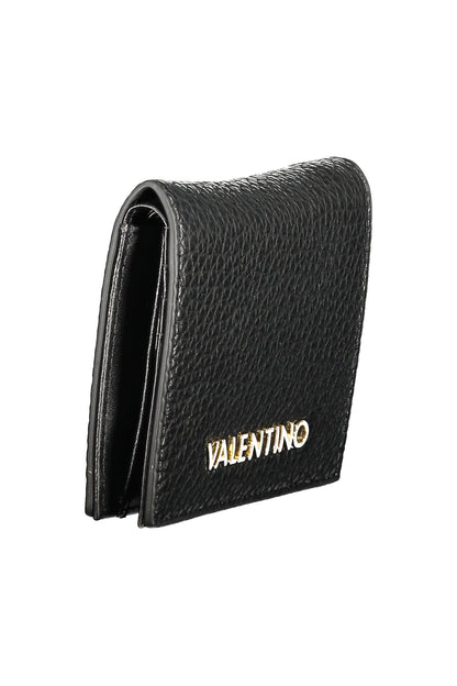 Black Valentino women's wallet with sleek leather design and subtle logo details, showcasing the elegant portafogli style.