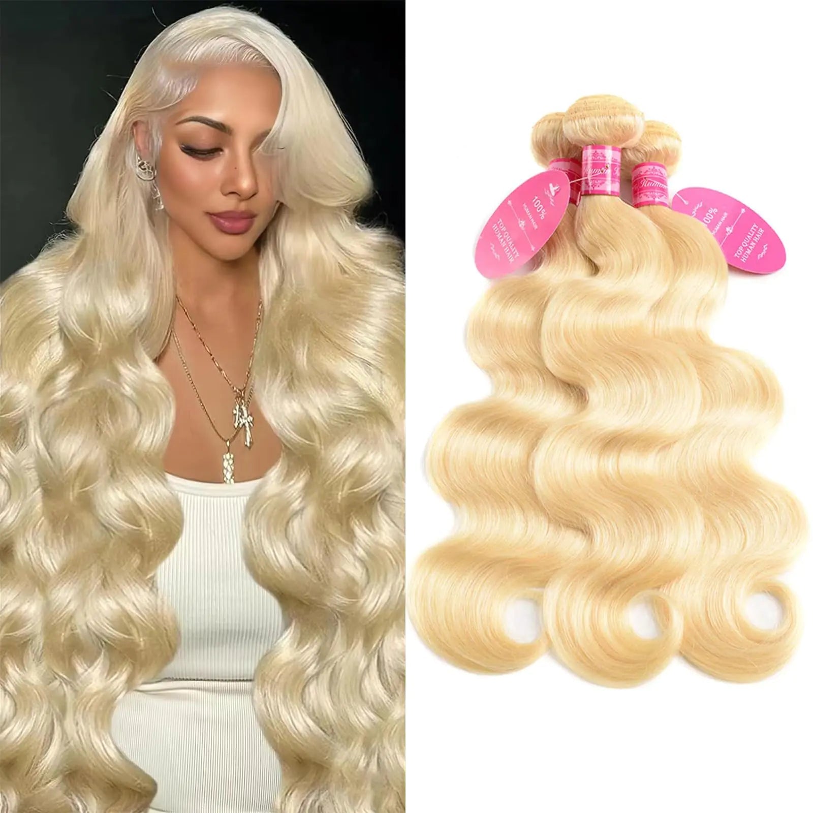 Vallbest 613 Bundles Human Hair Blonde Bundles Human Hair 22 24 26 Inch 613 Raw Bundles Human Hair Body Wave 12A 100% Unprocessed Brazilian Virgin Remy Human Hair 3 Bundles Weave Hair Extensions - BACKUPMYFILESNOW