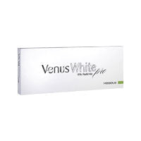 Venus White Pro whitening gel refill kit with multiple gel syringes and accessories for at-home teeth whitening.