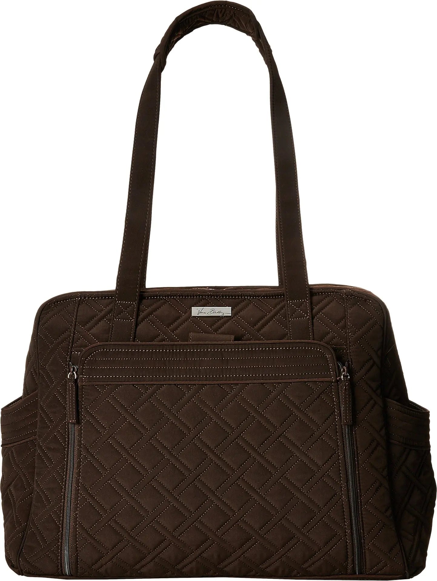 Vera Bradley Womens Large Stroll Around Baby Bag Espresso One Size - BACKUPMYFILESNOW