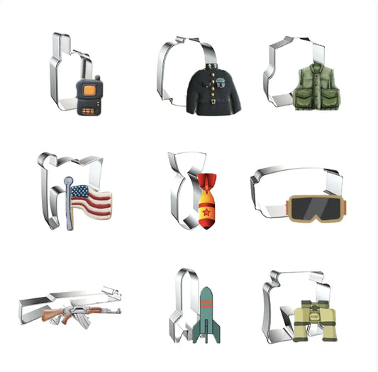 Military-Shaped Cookie Cutter