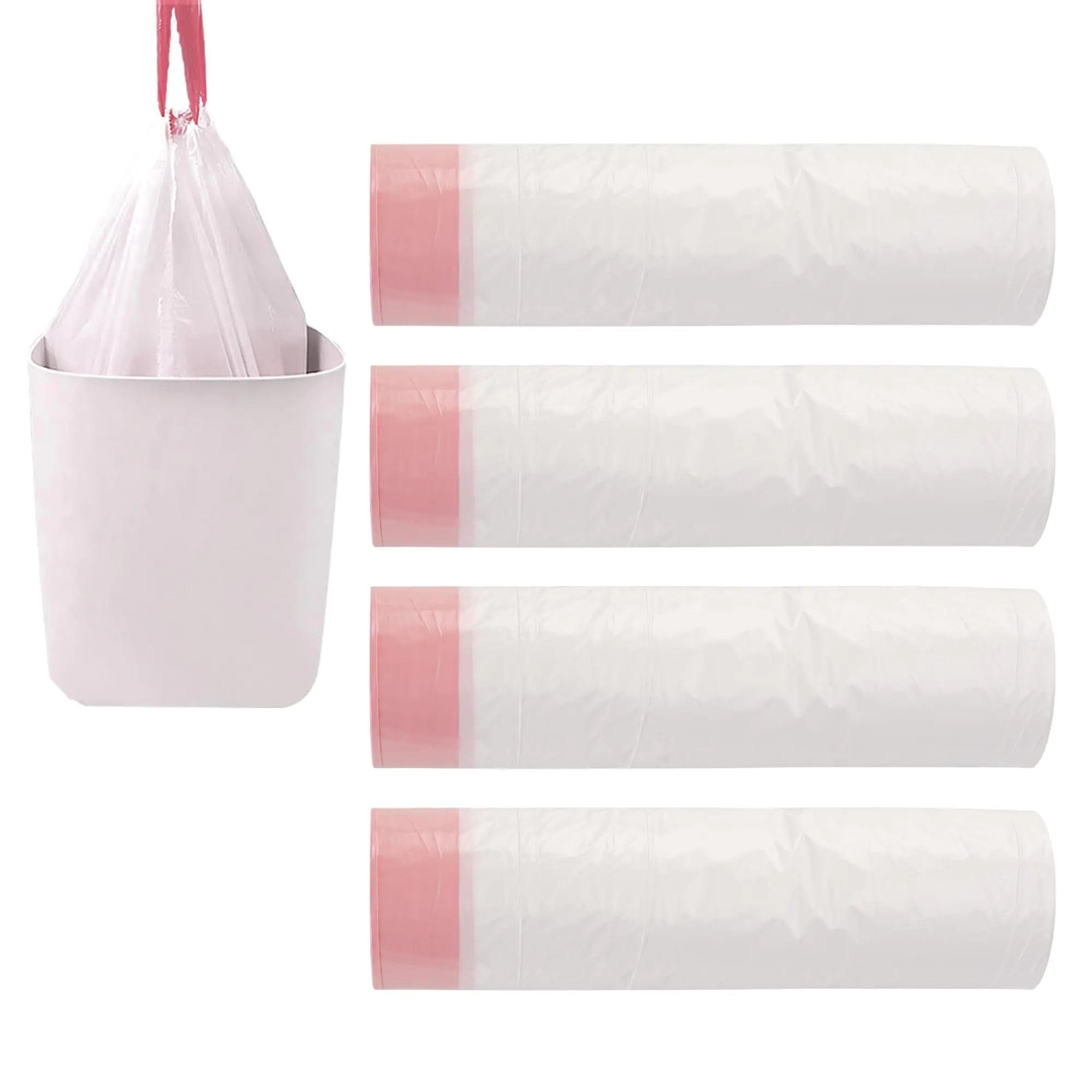 Kyrieval 8 Gallon Trash Bags 210 Count White Drawstring Trash Bags Thick Garbage Bags for Office Kitchen Home Plastic Trash Bags 22.06 x 25.61 White 14)