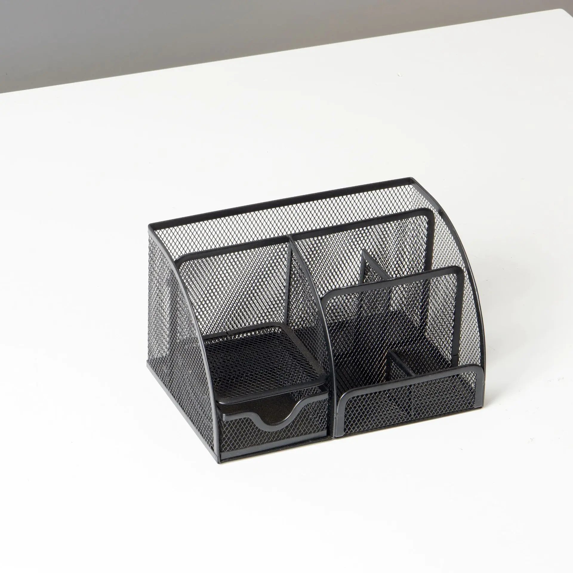 Multifunctional Desktop Organizer with Metal Pen Holder