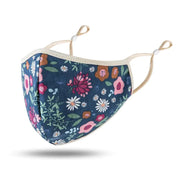 Adjustable Cotton Print Face Mask - Breathable and Washable