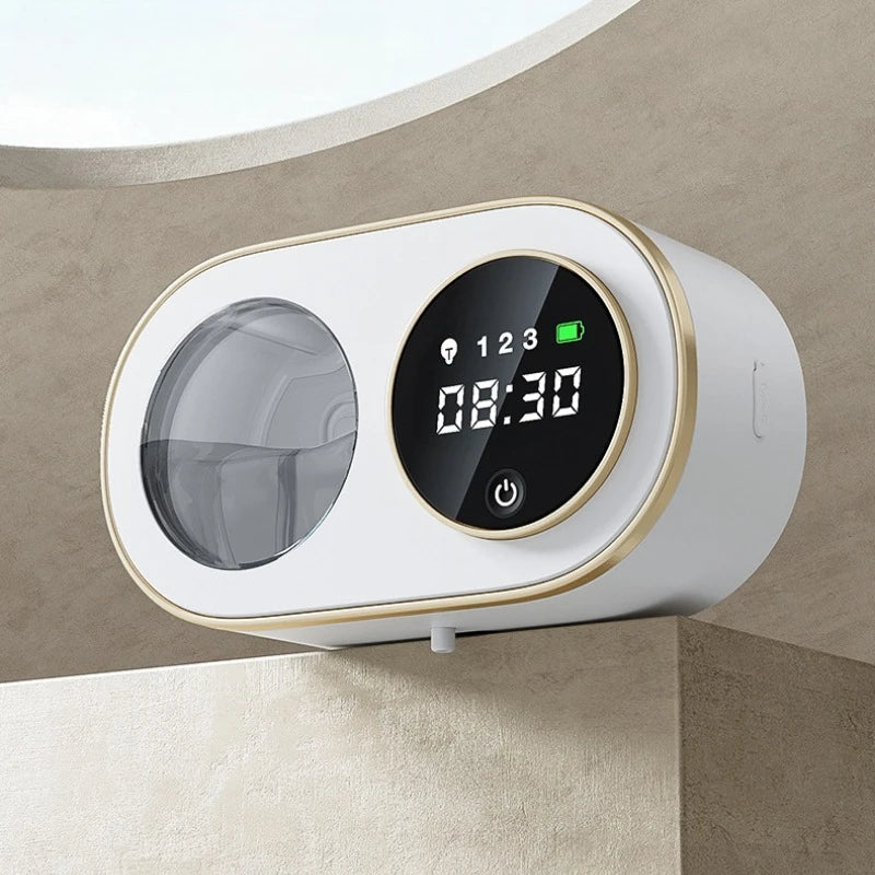 Wall Mounted Automatic Soap Dispenser with Large Capacity Non - contact Rechargeable Sensor Kitchen with LED Intelligence Cleaning - BACKUPMYFILESNOW