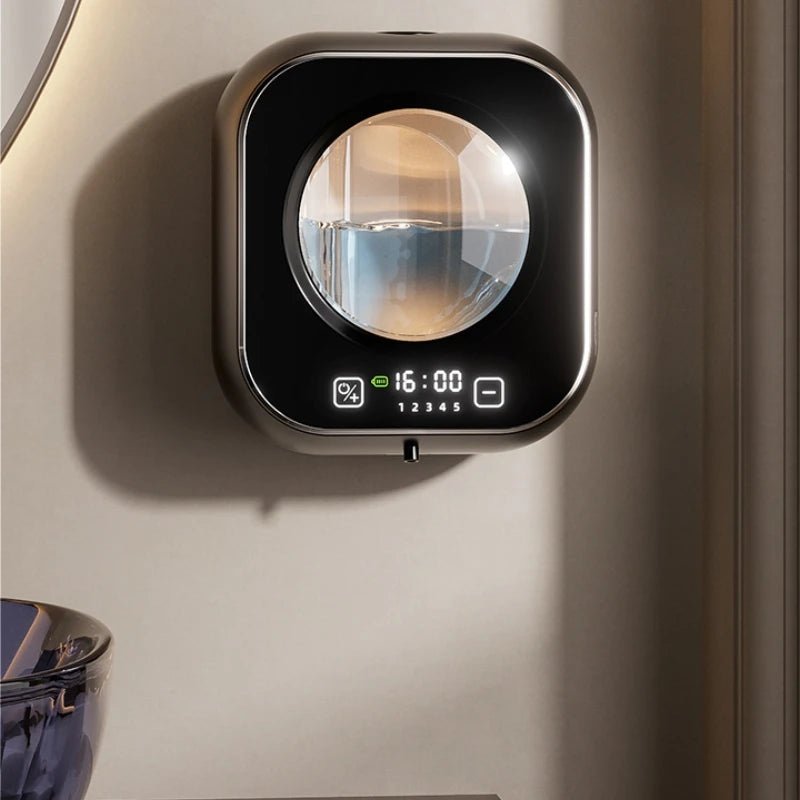 Wall Mounted Automatic Soap Dispenser with Large Capacity Non - contact Rechargeable Sensor Kitchen with LED Intelligence Cleaning - BACKUPMYFILESNOW