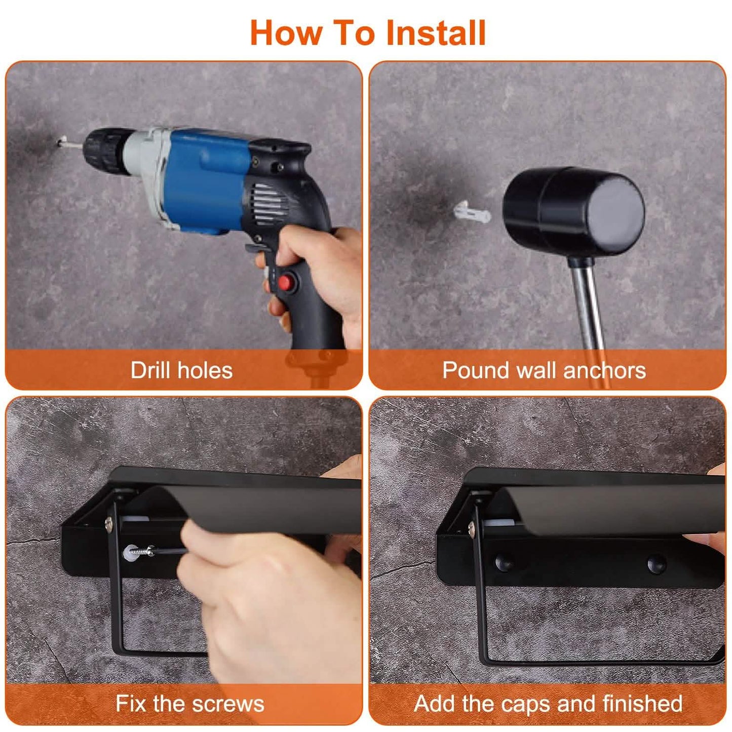 Wall Mounted Toilet Paper Holder with Phone Storage Rack - BACKUPMYFILESNOW.COM®
