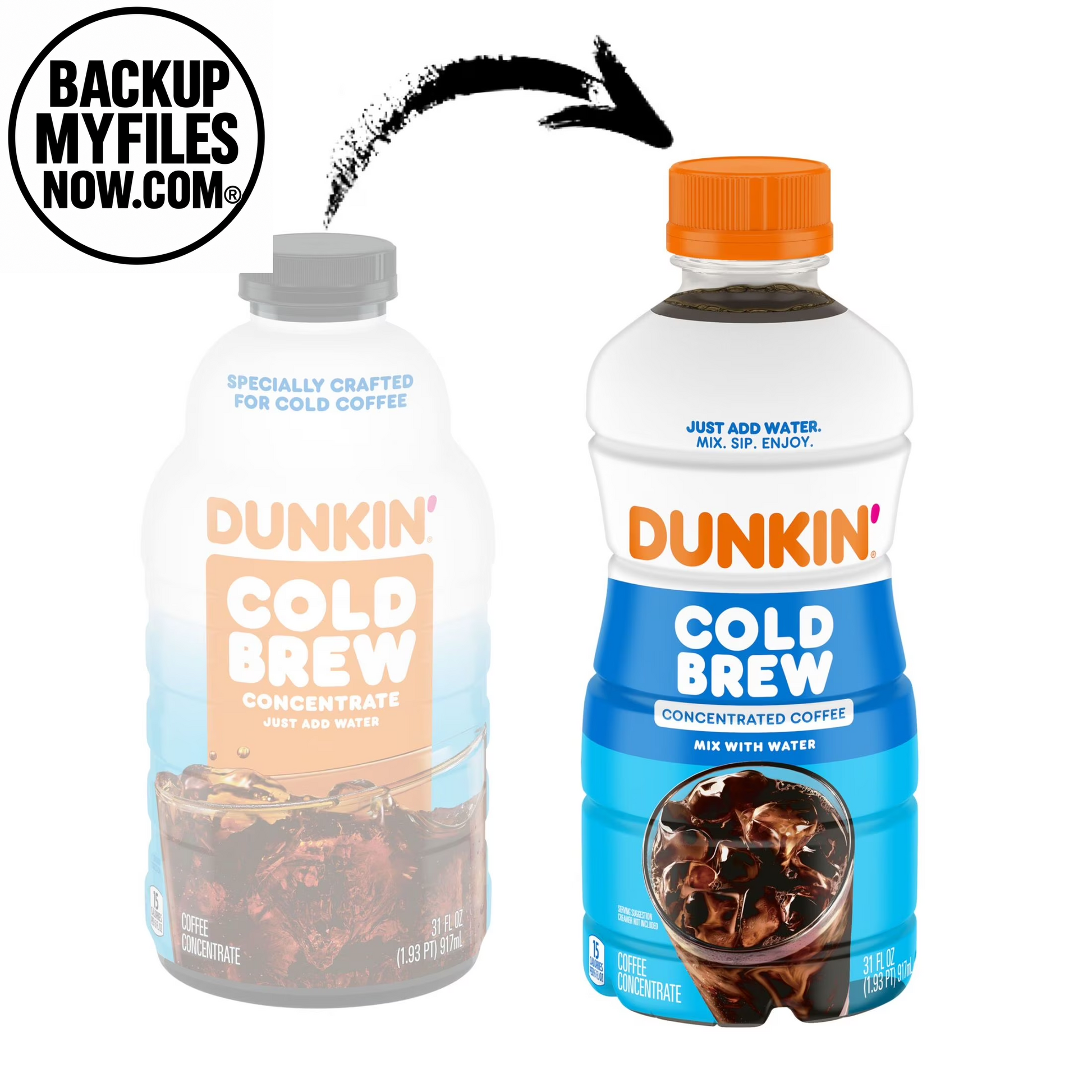 Dunkin’ Cold Brew Concentrated Coffee, 31 Fl Oz Bottle