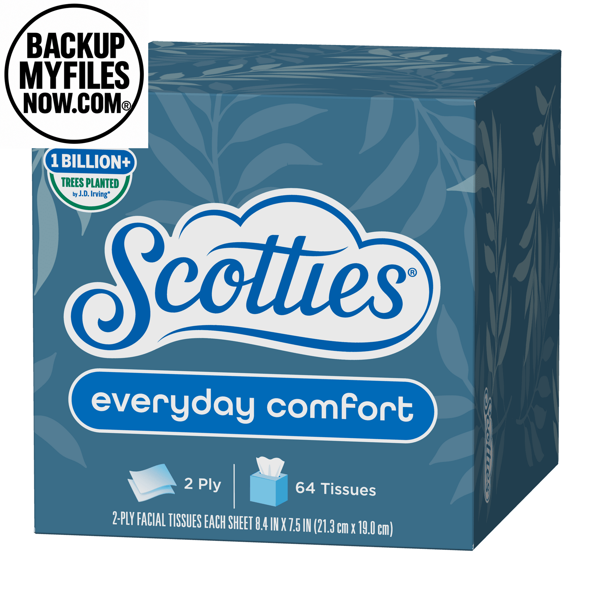 (6 Pack) Scotties Everyday Comfort Facial Tissues 2-Ply Cube Boxes 4 Pack (256 Total Tissues)