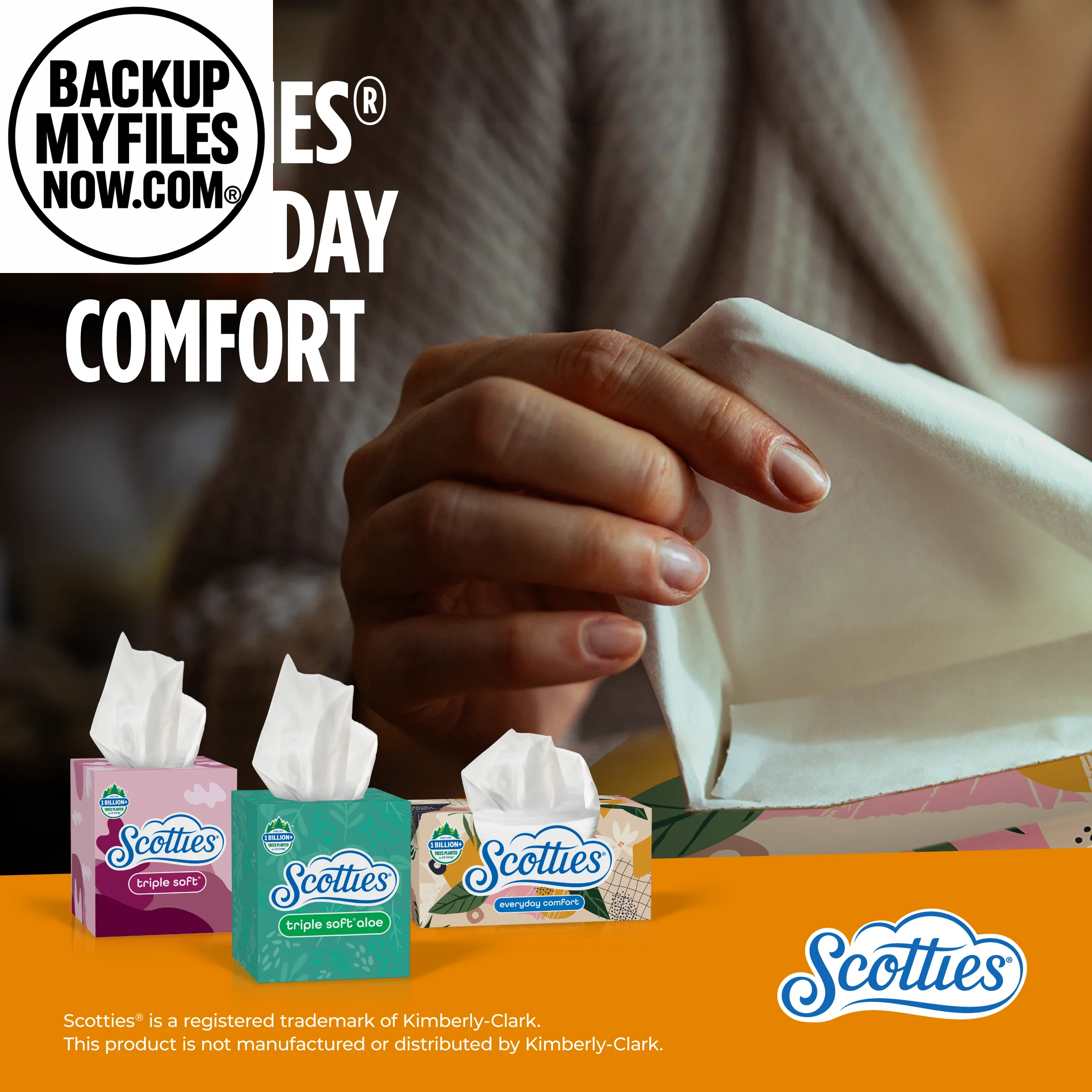 (6 Pack) Scotties Everyday Comfort Facial Tissues 2-Ply Cube Boxes 4 Pack (256 Total Tissues)