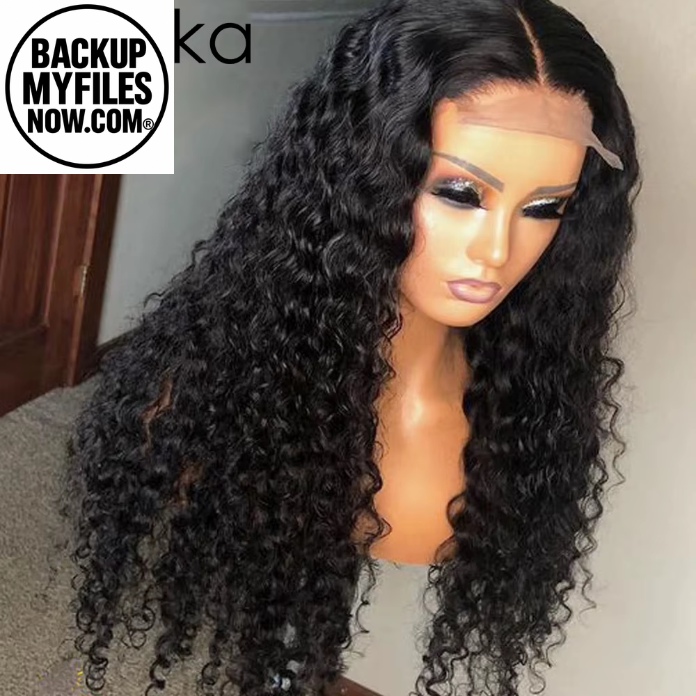 Moxika human hair deep wave lace front wig with 13x4 and 13x6 lace, curly style, 200 density, natural-looking frontal wig
