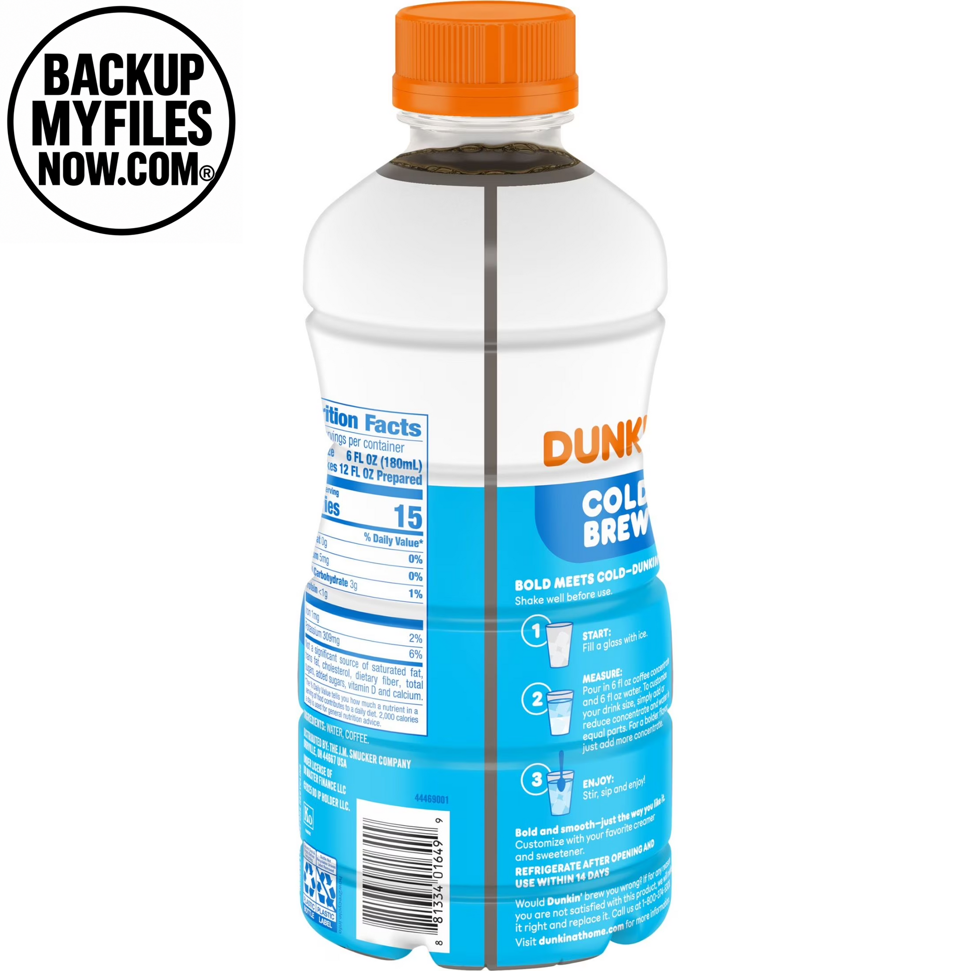 Dunkin’ Cold Brew Concentrated Coffee, 31 Fl Oz Bottle