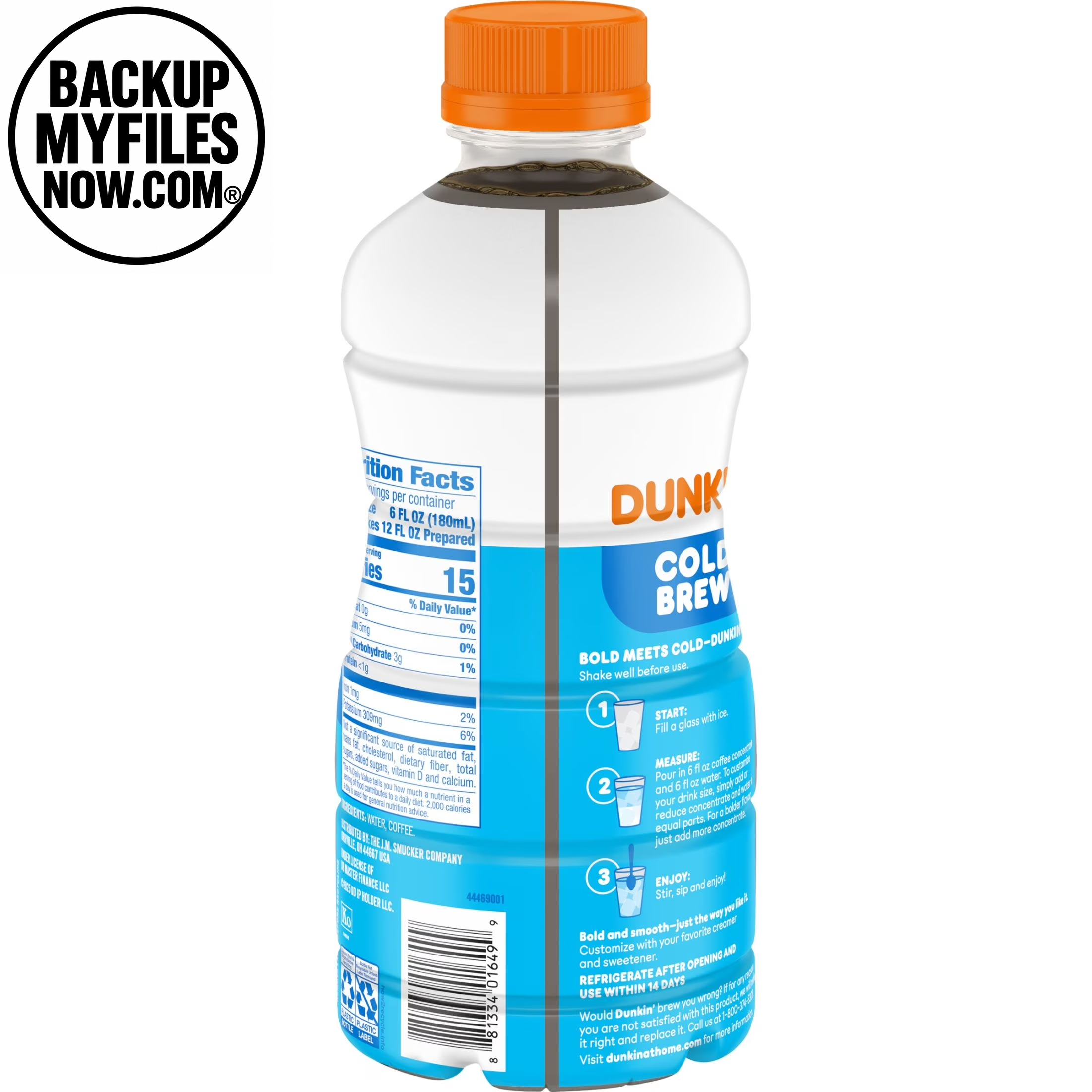 Dunkin’ Cold Brew Concentrated Coffee, 31 Fl Oz Bottle