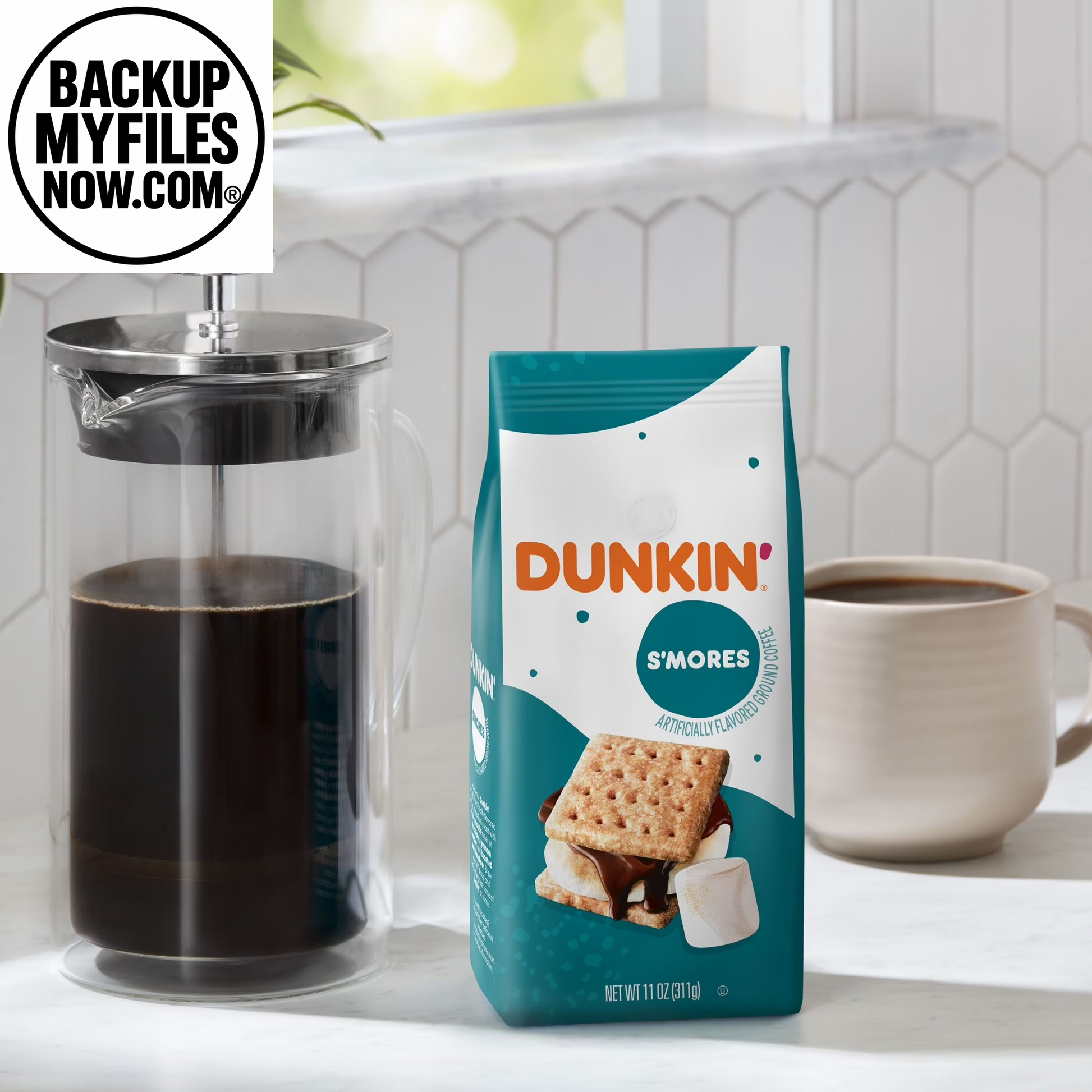 (6 Pack) Dunkin’ S’Mores Artificially Flavored Ground Coffee, 11 Oz Bag