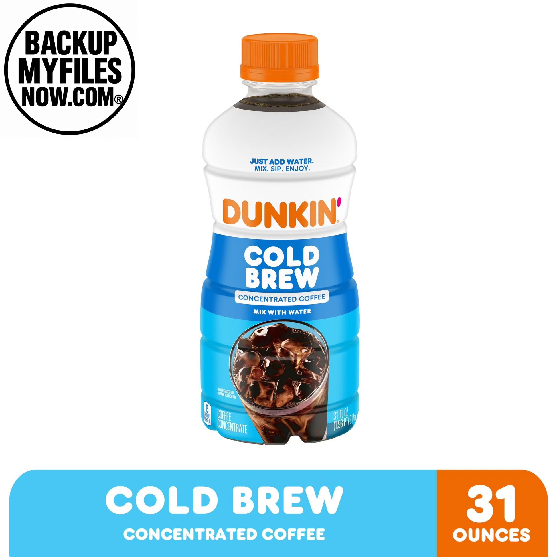 Dunkin’ Cold Brew Concentrated Coffee, 31 Fl Oz Bottle