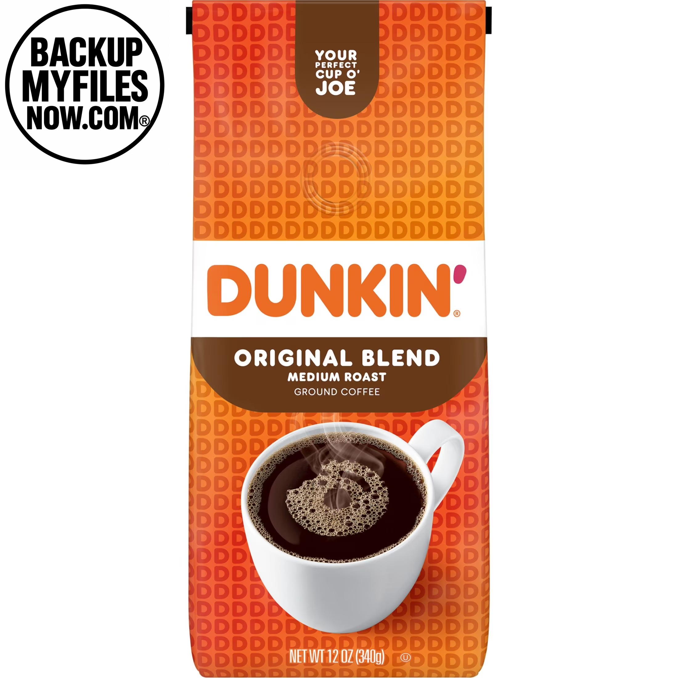 Dunkin’ Original Blend Medium Roast Ground Coffee, 12 Oz Bag