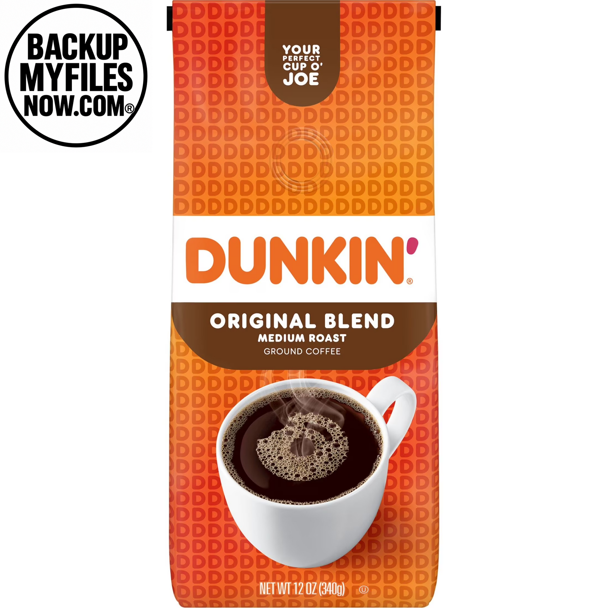 Dunkin’ Original Blend Medium Roast Ground Coffee, 12 Oz Bag