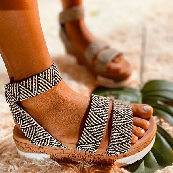 Wedge Heel Roman Tide Plus Size Women's Shoes - BACKUPMYFILESNOW