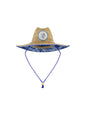 White Water Life Marlin straw hat with wide brim and woven texture, perfect for sun protection and casual outdoor wear.