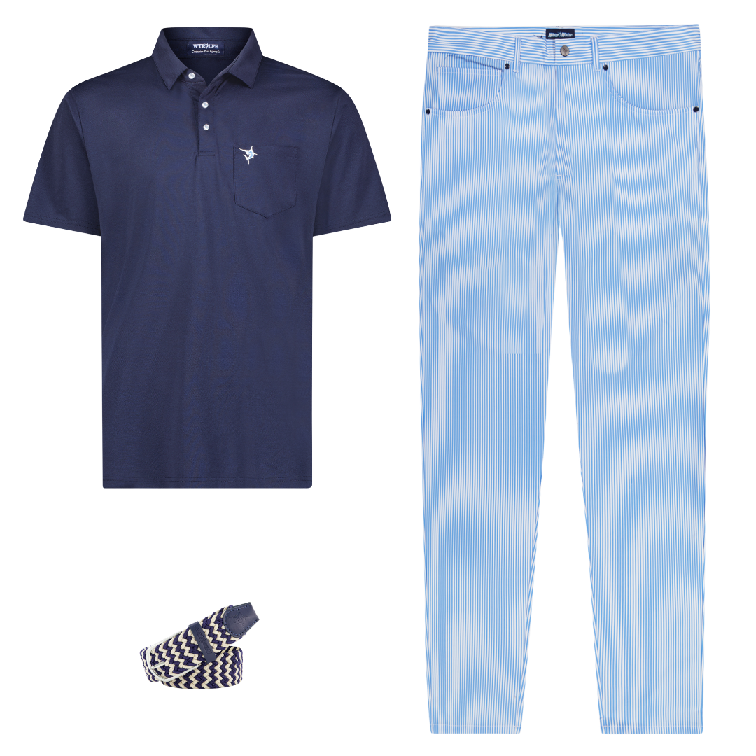 White Water Life Freeport Pant in seersucker fabric, showcasing the versatile performance pants with a relaxed fit and textured pattern.