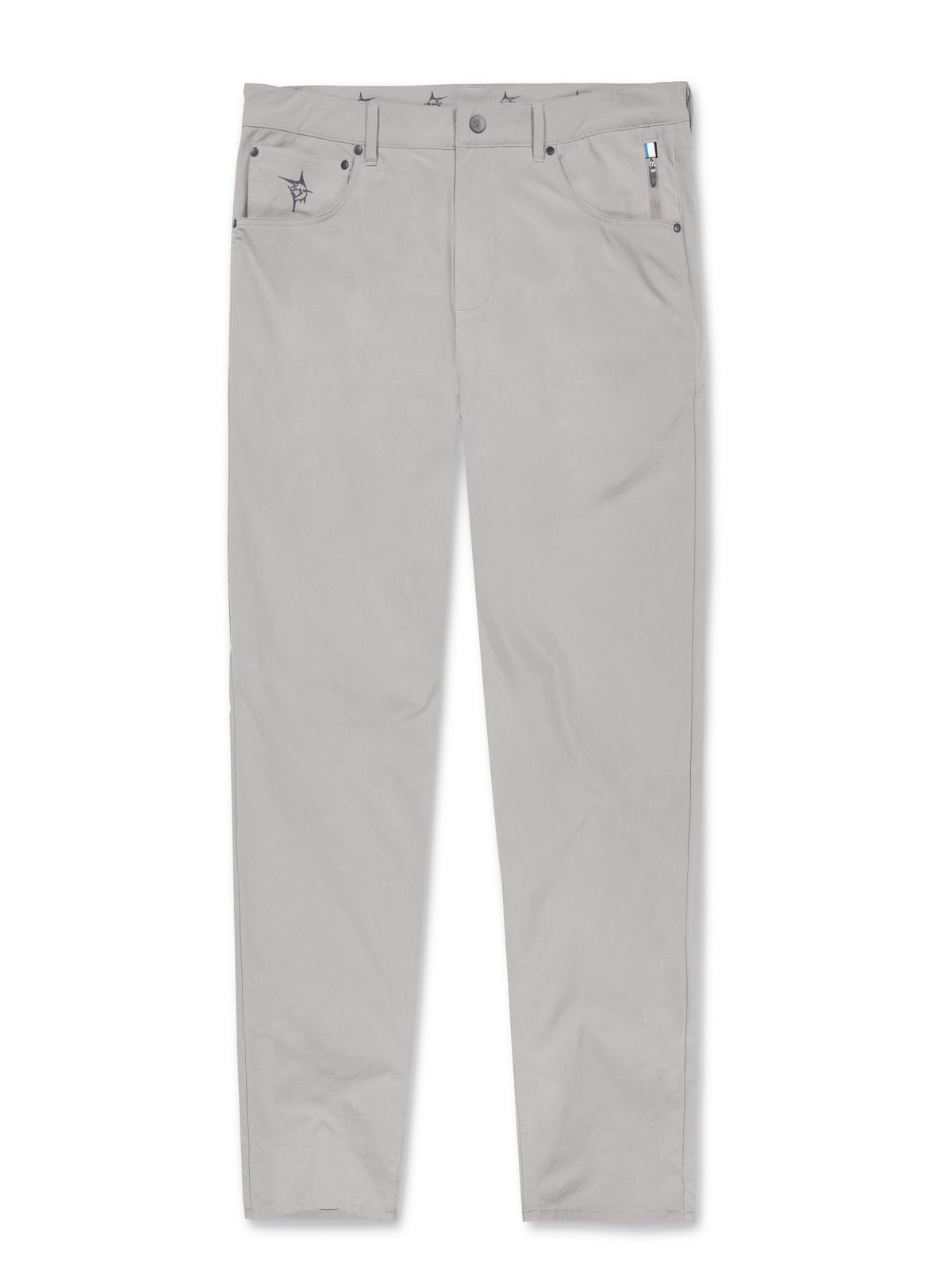 Gray Seaport Pants by White Water Life, casual pants with a relaxed fit and comfortable fabric, suitable for outdoor activities.