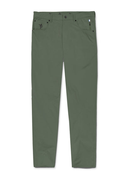 Seaport Green Pants by White Water Life, casual outdoor pants with a relaxed fit and durable fabric, suitable for active wear.