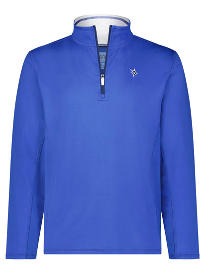 White Water Life Montauk quarter zip midweight comfort sweatshirt showing the front view with a high collar and zip closure.