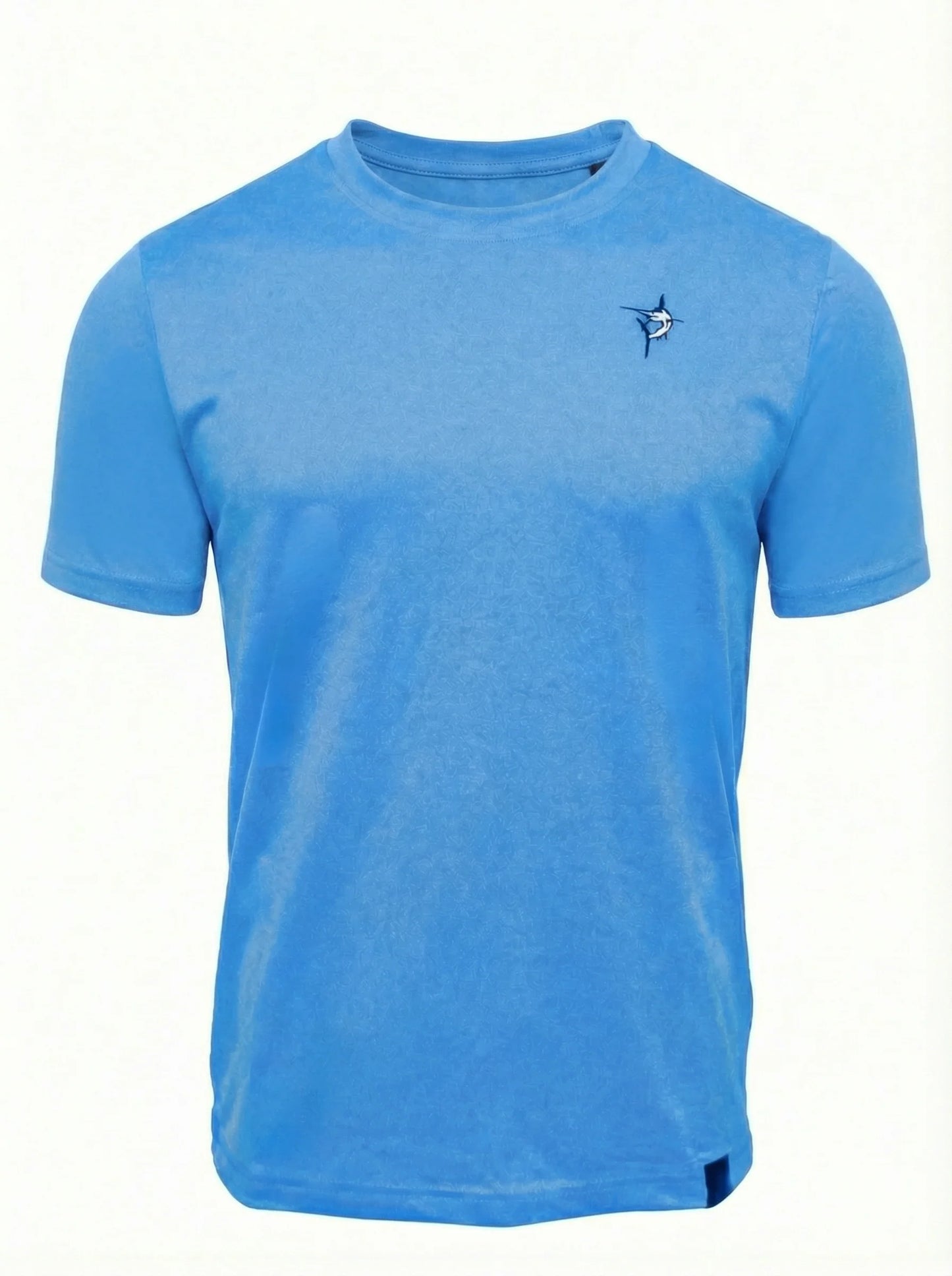 White Water Life Dockside Performance Tee, short sleeve shirt with logo, casual style, lightweight fabric for active wear, navy color.
