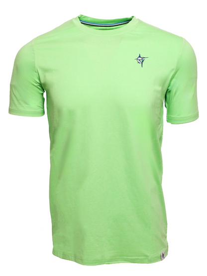 White Water Life Dockside Performance Tee, short sleeve men's shirt with nautical graphics, lightweight and comfortable for active wear