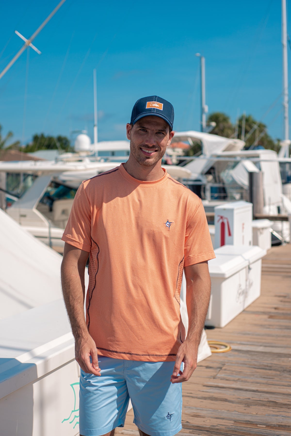 White Water Life Grander Short Sleeve Performance Tee, lightweight athletic shirt with short sleeves and moisture-wicking fabric.