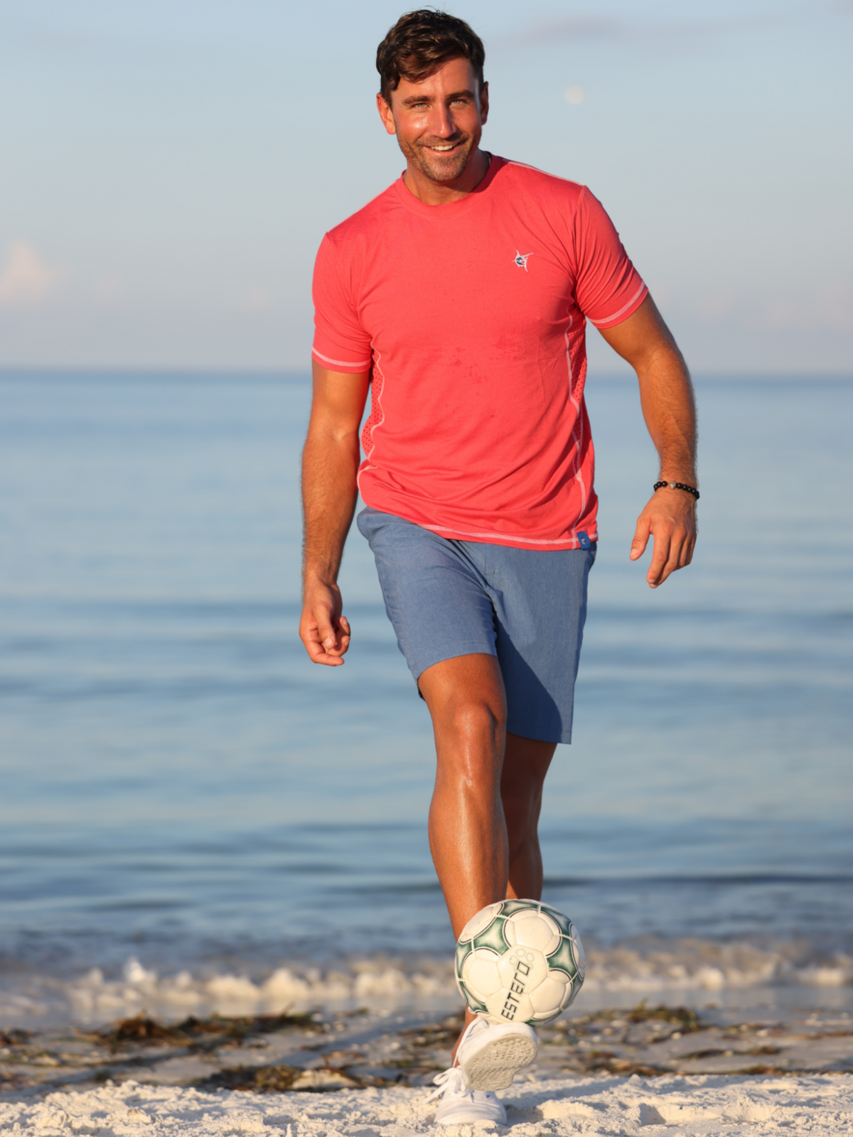 White Water Life Grander short sleeve performance tee, lightweight athletic shirt with moisture-wicking fabric and a modern fit.