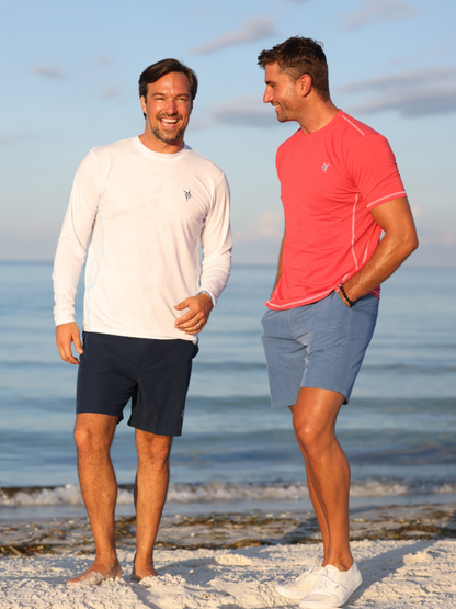 White Water Life Grander short sleeve performance tee, lightweight athletic shirt with moisture-wicking fabric and a crew neckline.