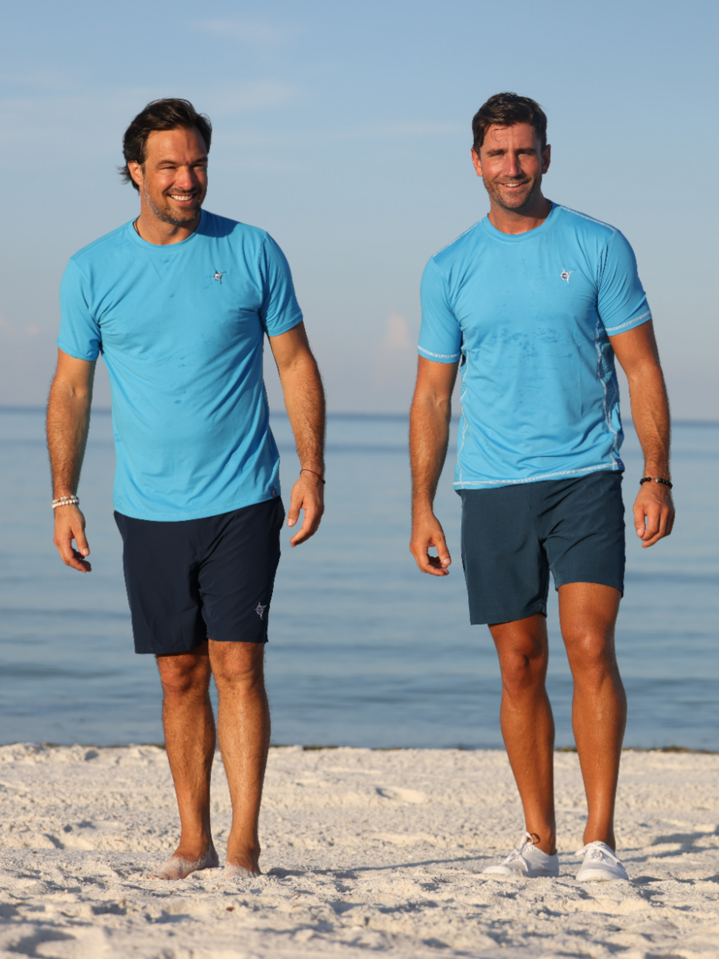 White Water Life Grander short sleeve performance tee in white, showing lightweight fabric and classic fit.