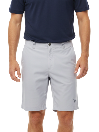 Gray Captain Shorts by White Water Life featuring a comfortable fit and casual style for outdoor adventures.