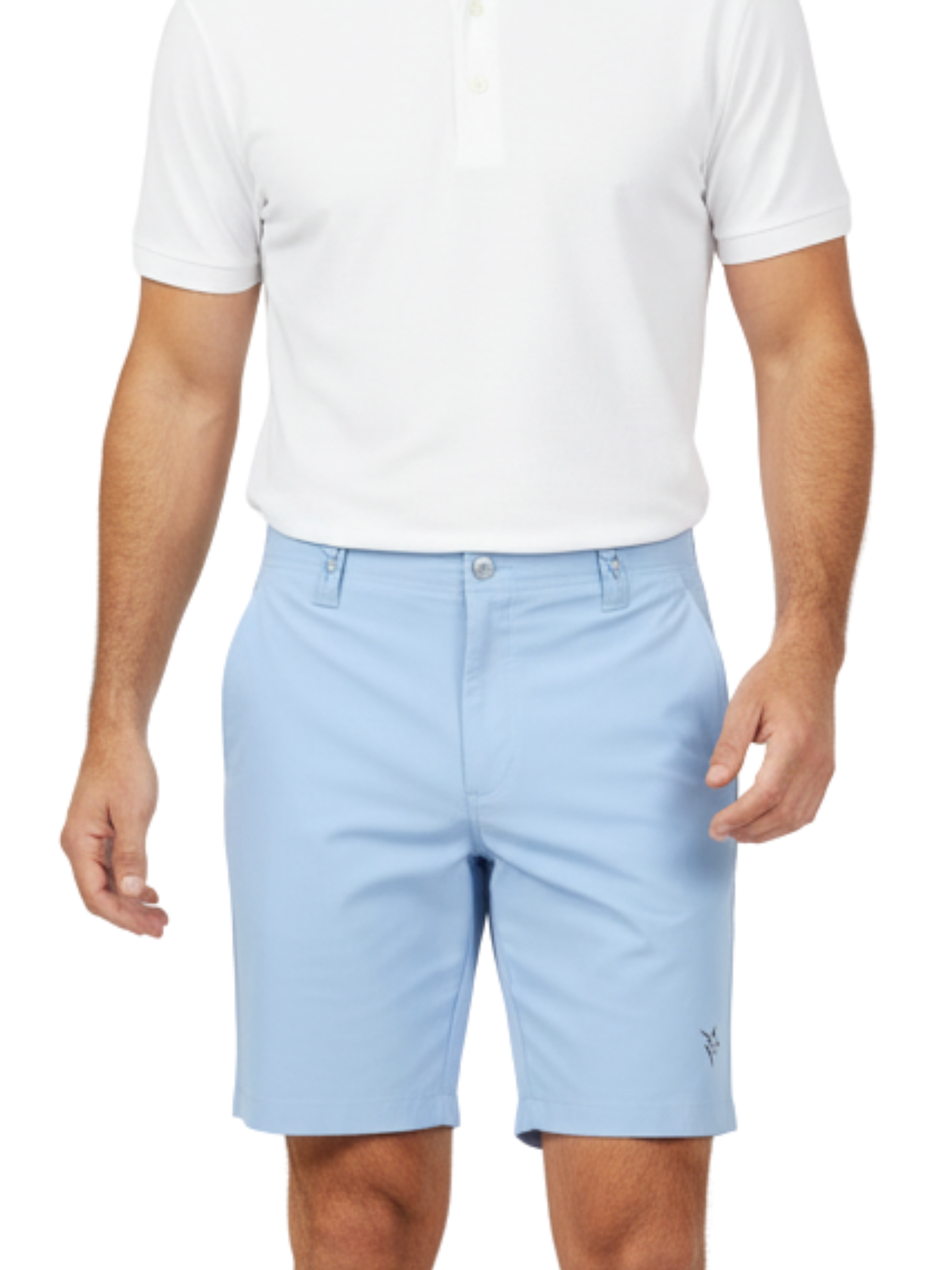 White Water Life Captain Shorts displayed on a mannequin, featuring a casual fit and lightweight fabric for outdoor adventures.