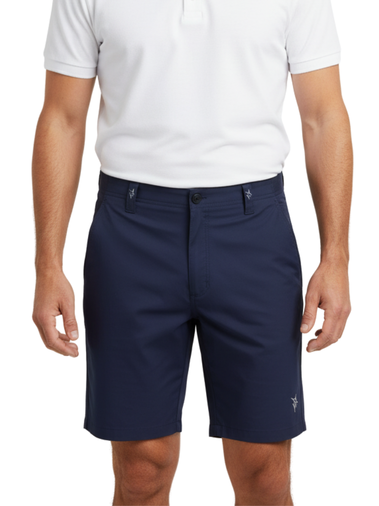 Navy Captain Shorts by White Water Life, casual men's shorts featuring a comfortable fit and practical design.