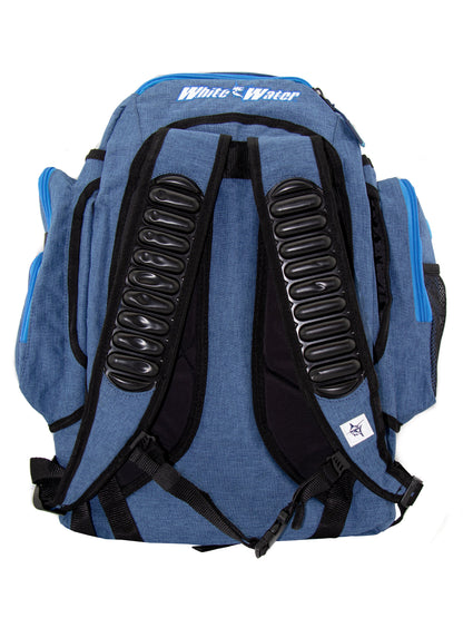 White Water Life Day Trip Backpack with adjustable straps and multiple compartments for comfortable outdoor adventures.