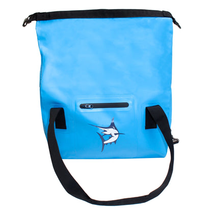 White Water Life midsize duffel bag in simple design, made for travel and gym, with sturdy handles and spacious interior.