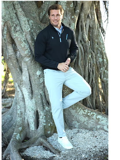 Black Oceanside Pullover Smooth Stretch by White Water Life, close-up of the lightweight, fitted fabric showing texture and stitching.