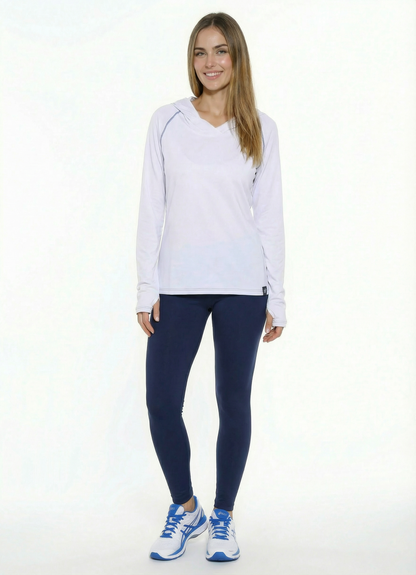 White Water Life Seaside Performance Hoodie front view, showcasing the comfortable fit and stylish design.