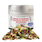 Gustus Vitae Wine Country Raspberry & Garlic Gourmet Seasoning jar with fresh raspberries and garlic cloves on label