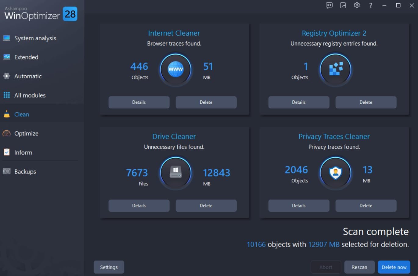 Win­Optimizer 28 - More control, security, and power for your PC - BACKUPMYFILESNOW