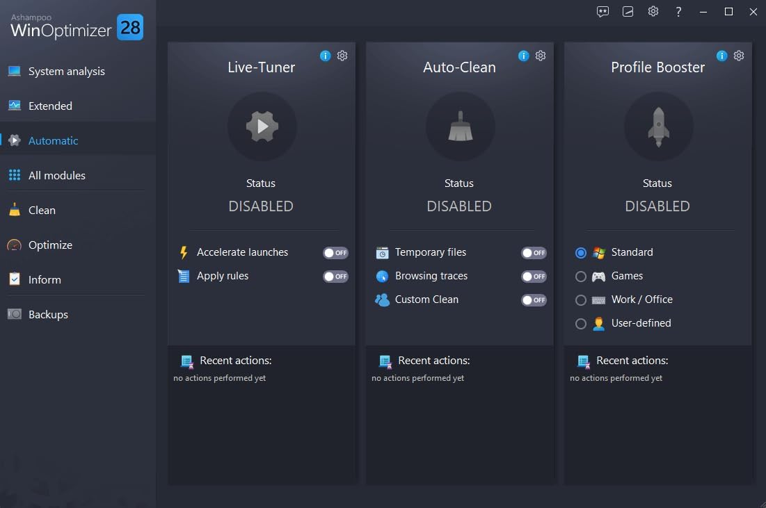Win­Optimizer 28 - More control, security, and power for your PC - BACKUPMYFILESNOW