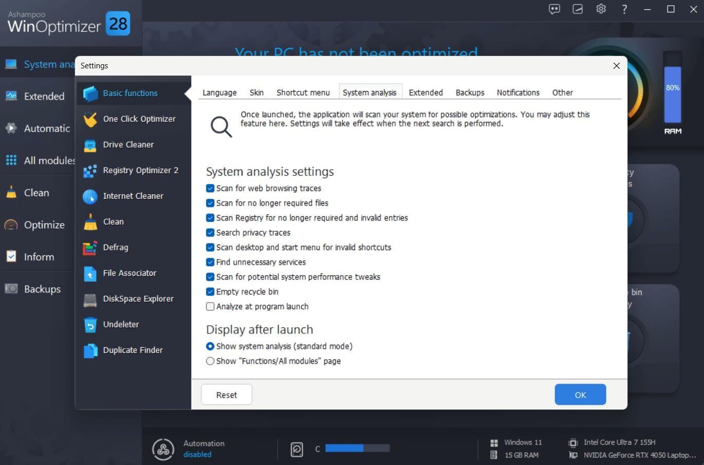 Win­Optimizer 28 - More control, security, and power for your PC - BACKUPMYFILESNOW