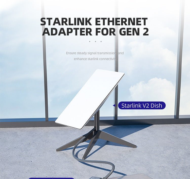 Wired Connection to RJ45 for Starlink Gen 2 Ethernet Adapter - BACKUPMYFILESNOW.COM®
