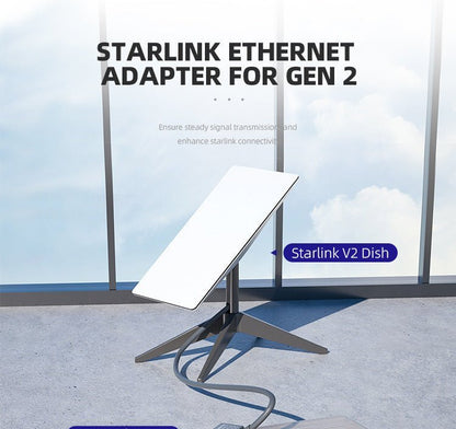 Wired Connection to RJ45 for Starlink Gen 2 Ethernet Adapter - BACKUPMYFILESNOW.COM®
